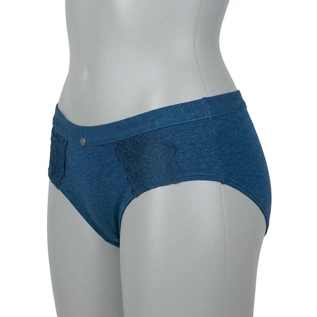 Pantaleta mujer lady genny C-325 algodón spandex melange-1