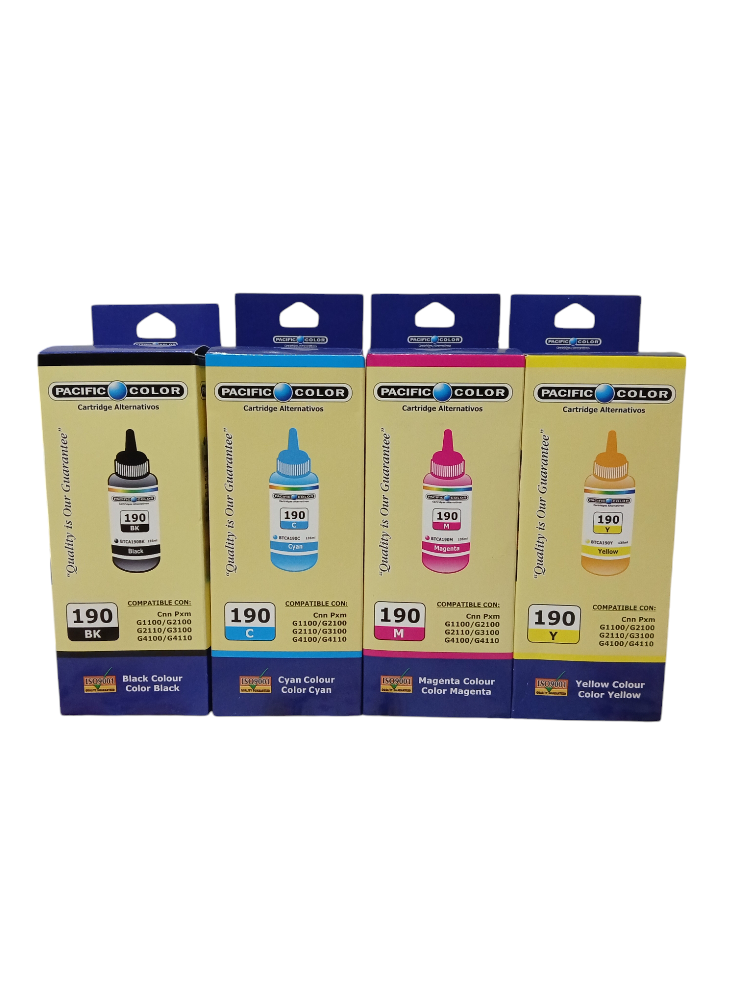 Pack 4 Tintas alternativas Gi-190 Compatible CANON-0