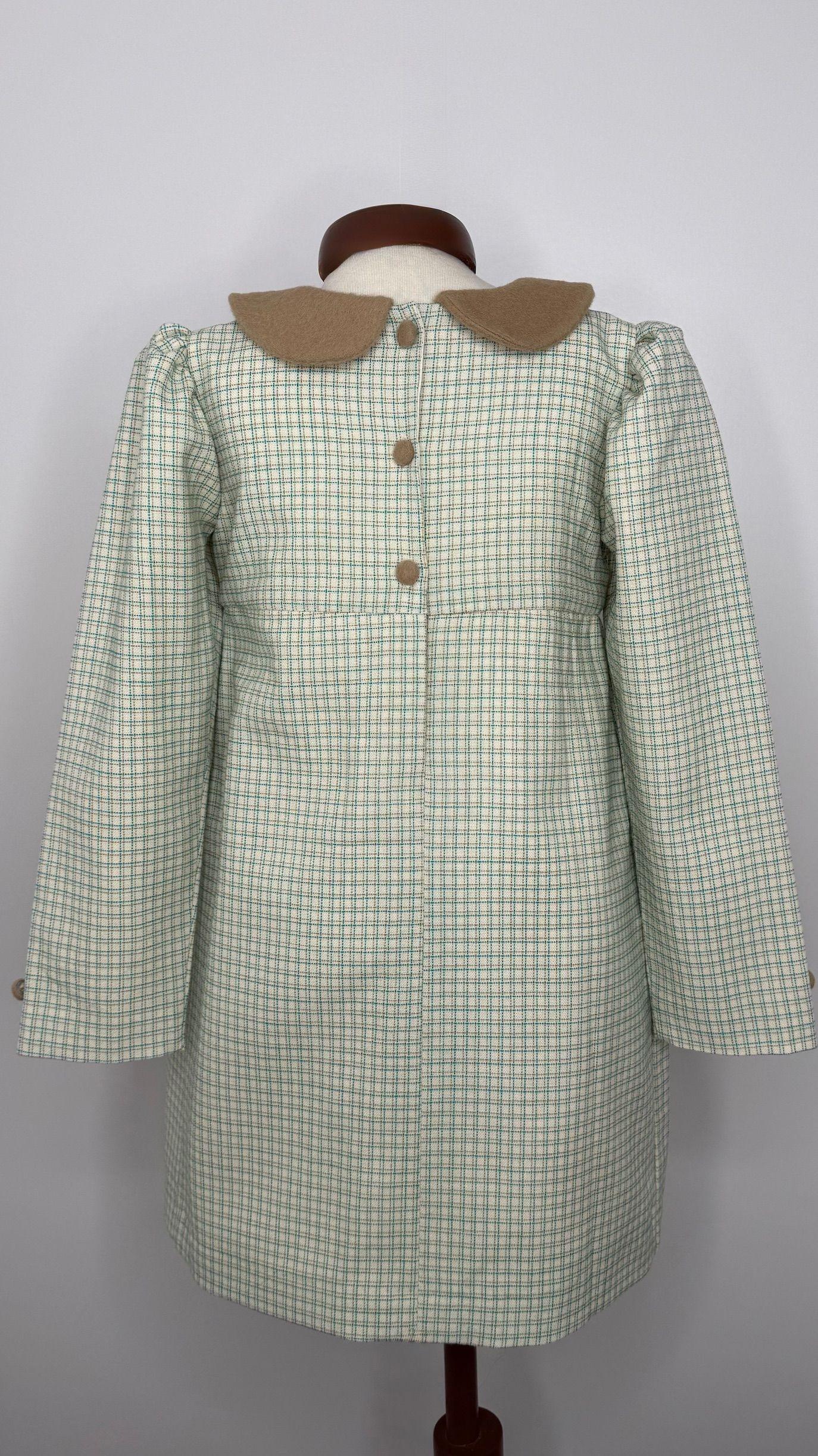Vestido Niña Aplicaciones en Baby Alpaca Velour Riso di Luna-2