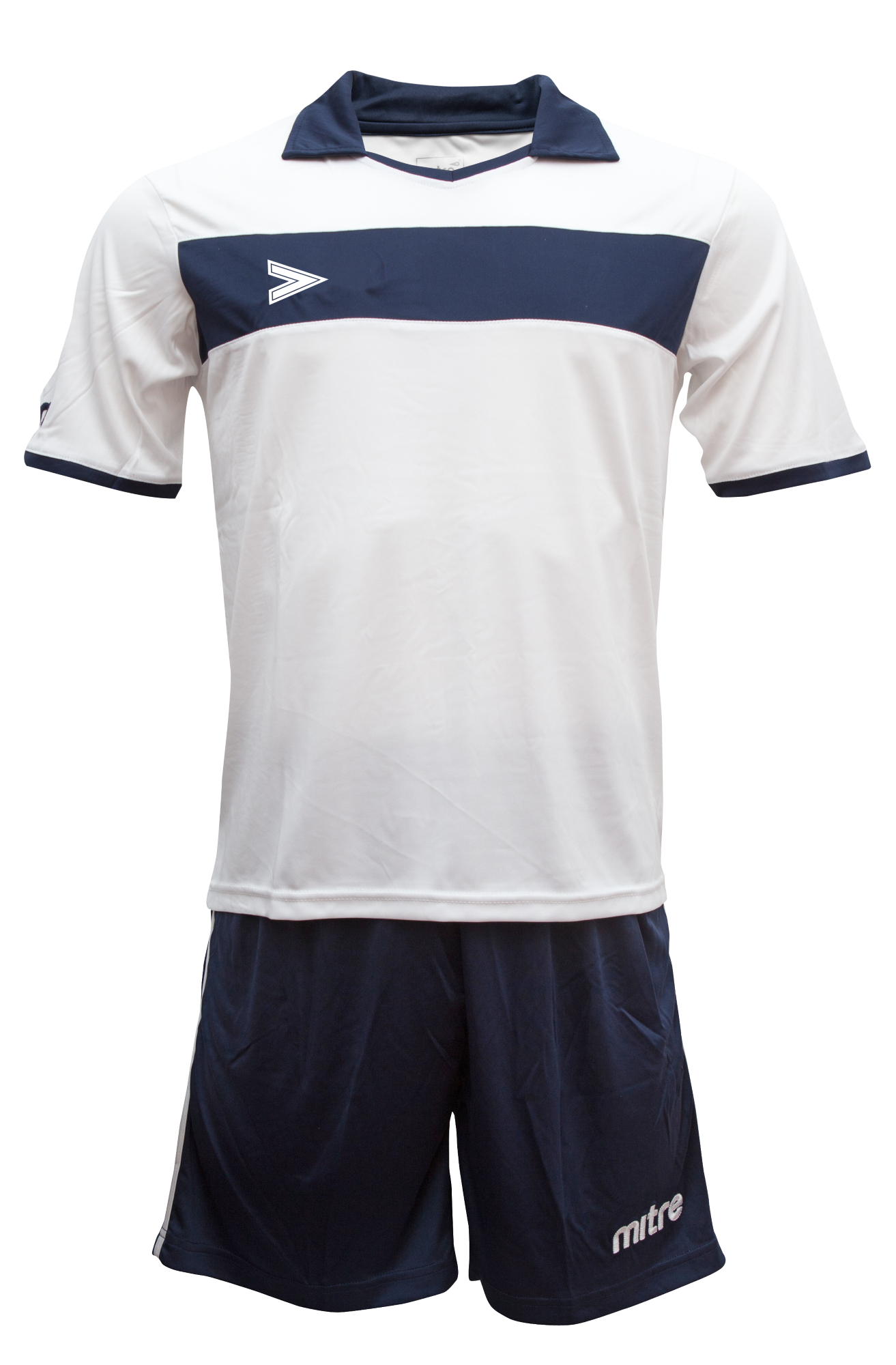 Uniforme Fútbol Mitre London Delta ECO Blanco-Azul Marino-0