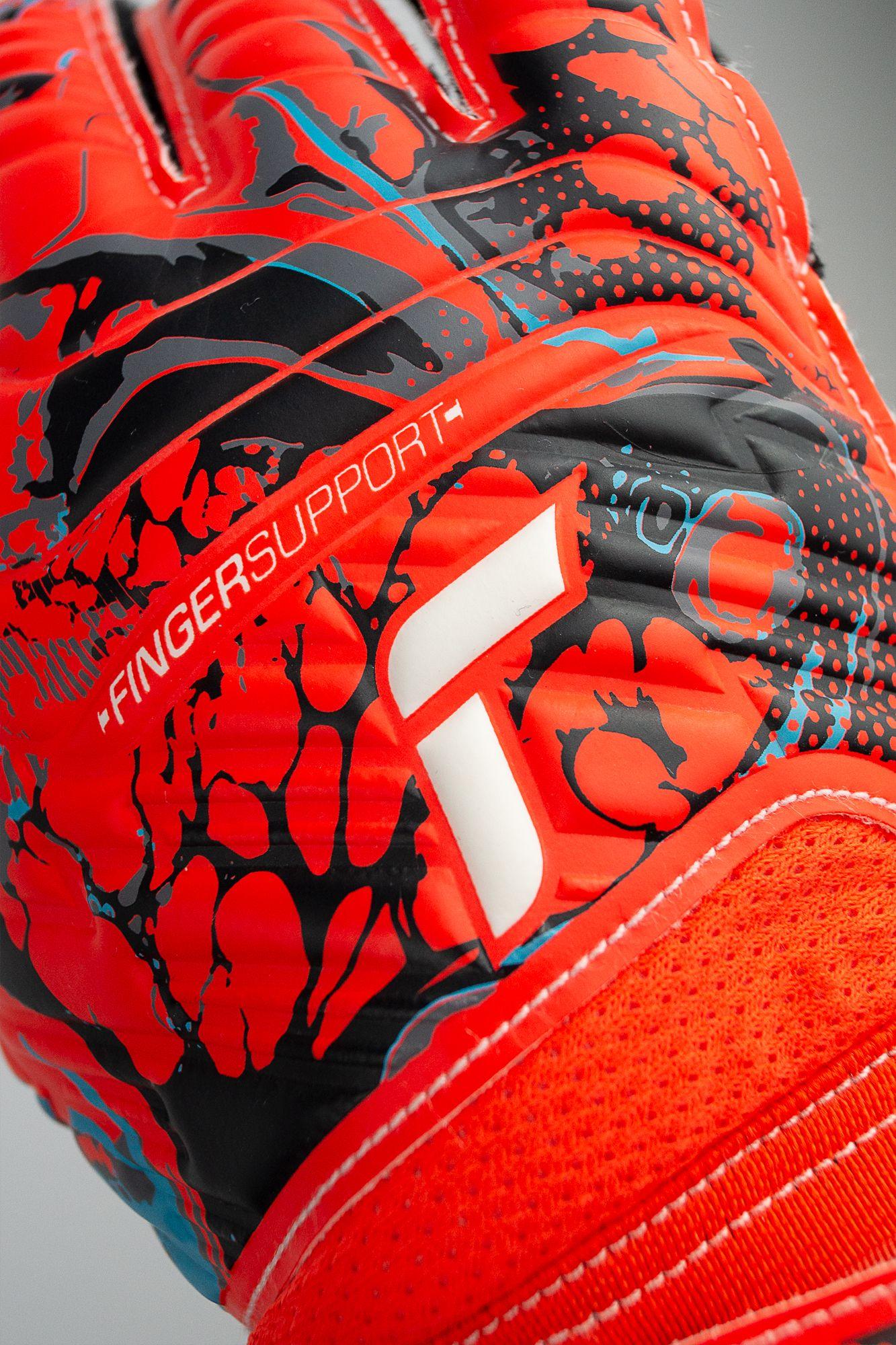 Guante Arquero Attrakt Grip Ferula Adulto GK23 Reusch Rojo-3