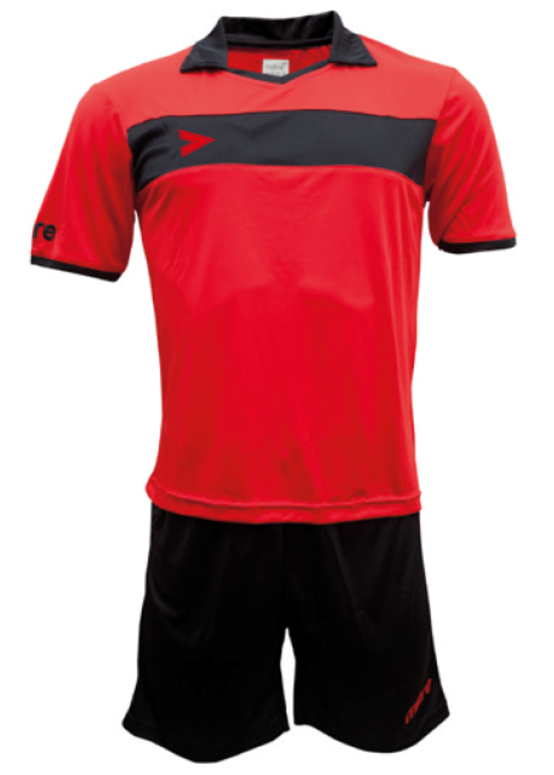 Uniforme Fútbol Mitre London Delta ECO Adulto Rojo-Negro-0