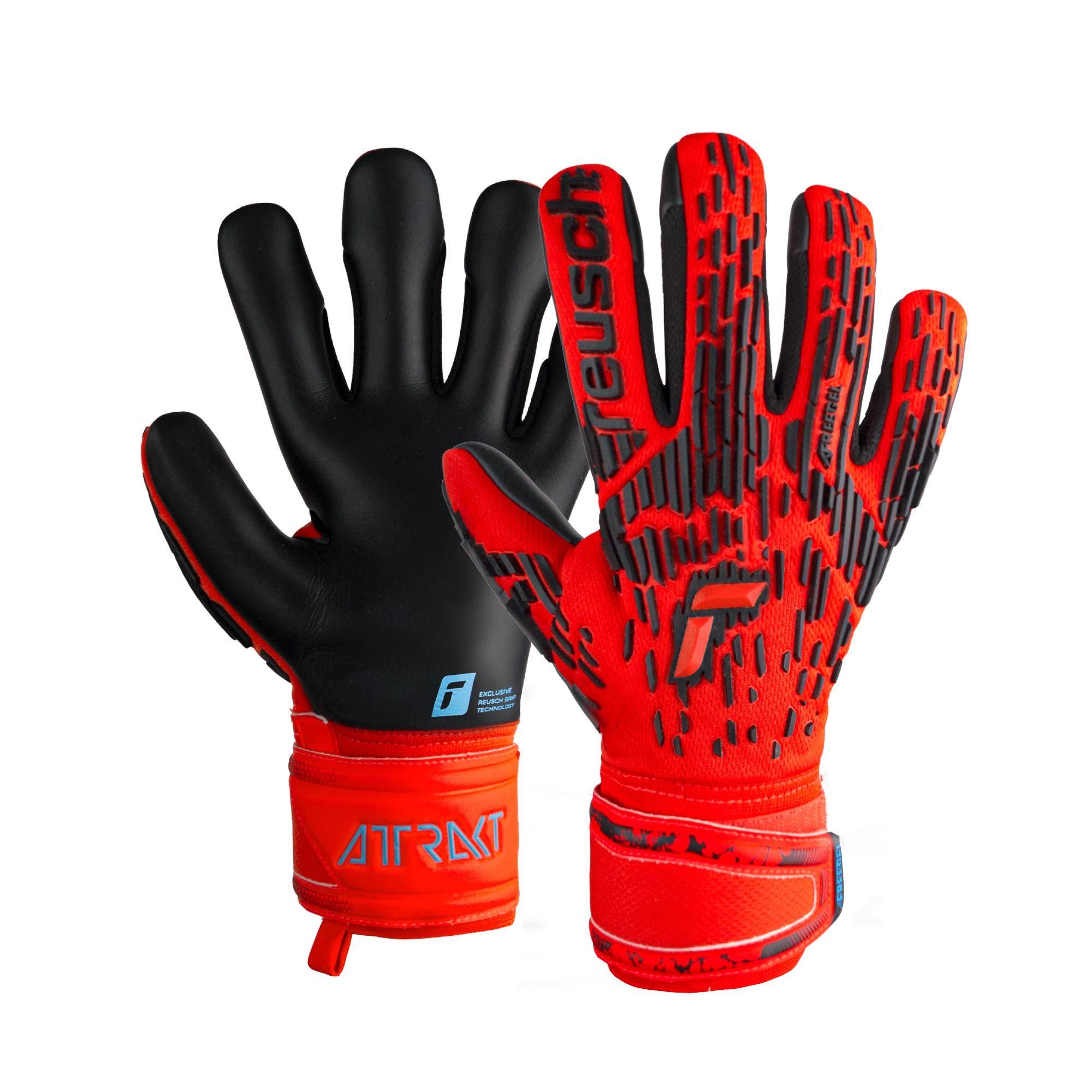 Guante Arquero Attrakt Freegel Silver GK23 Reusch Rojo-0