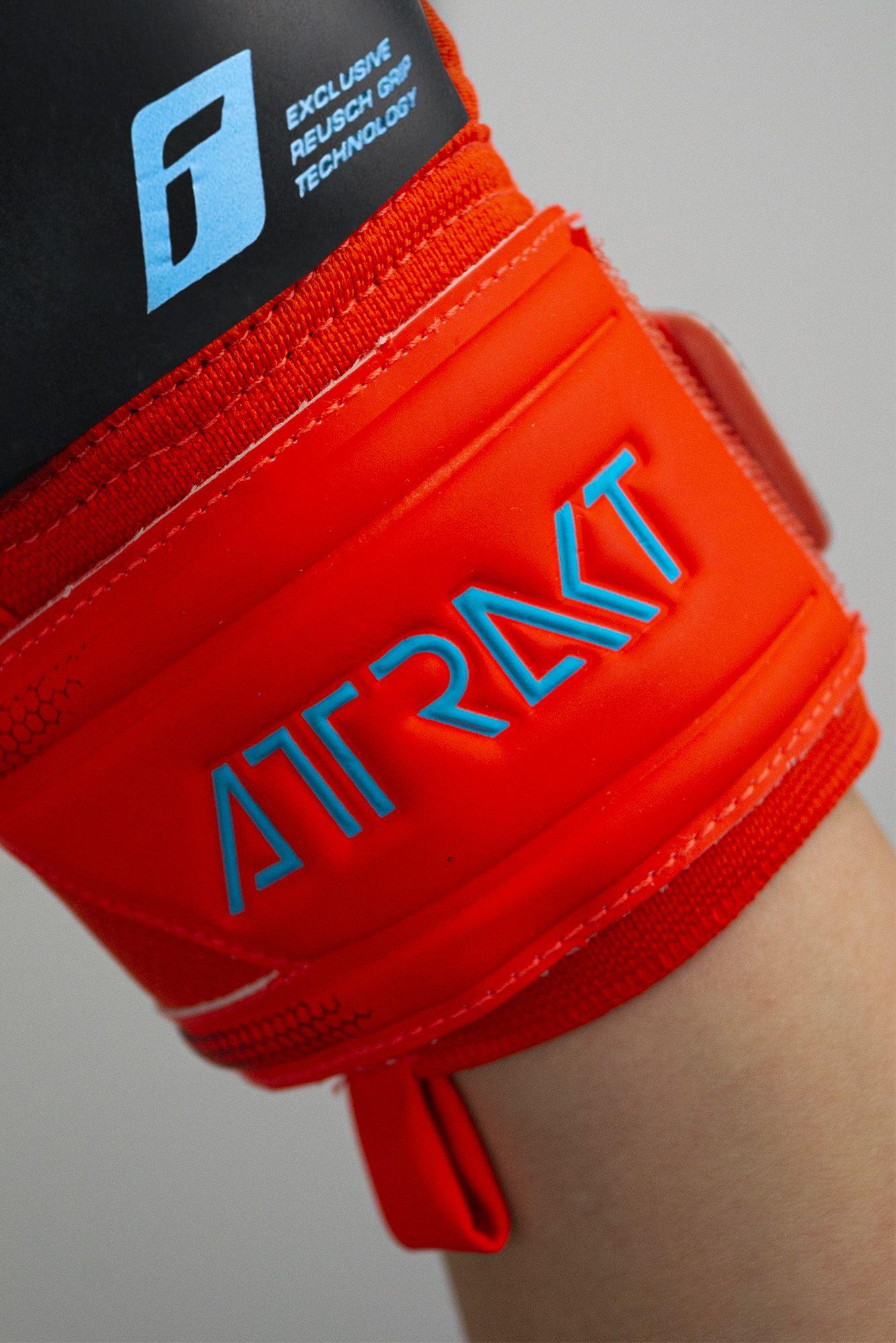 Guante Arquero Attrakt Freegel Silver GK23 Reusch Rojo-4