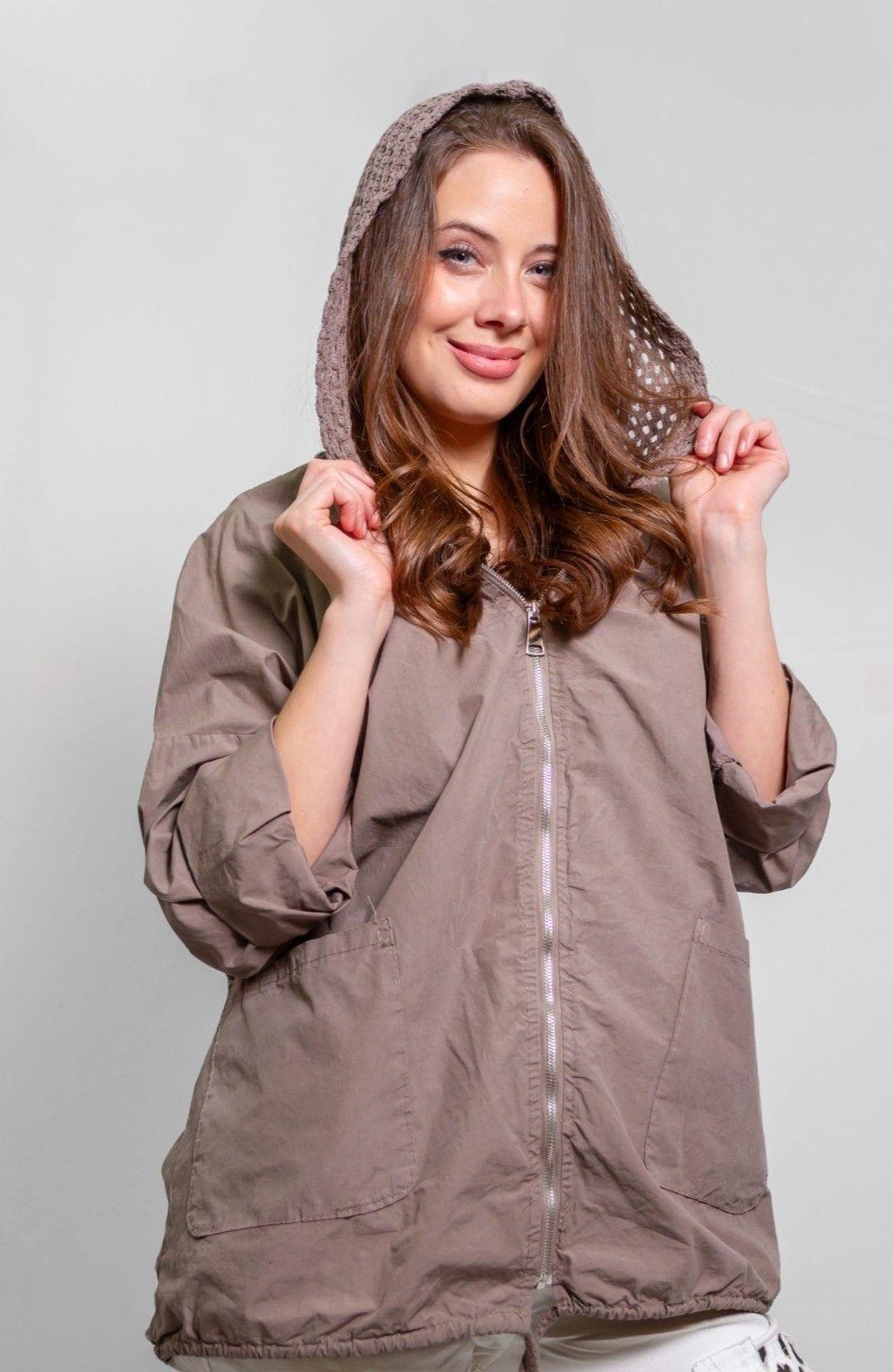 CORTAVIENTO TAUPE TALLA UNICA-2