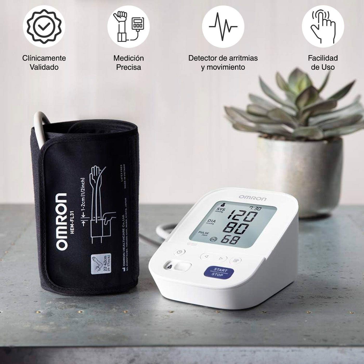 Toma Presión Digital de Brazo Omron HEM-7154 + Bzte Adulto y Pediátrico + Adaptador Eléctrico-2