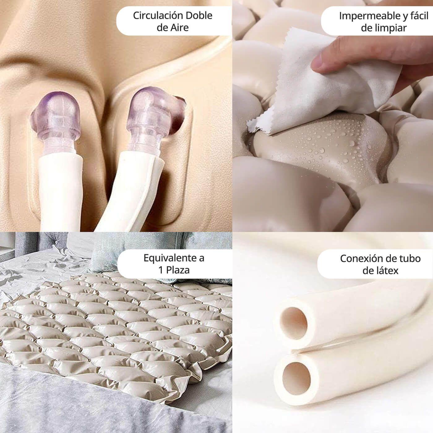 Colchón Antiescaras +  Cobertor Impermeable 1½ Plaza-2