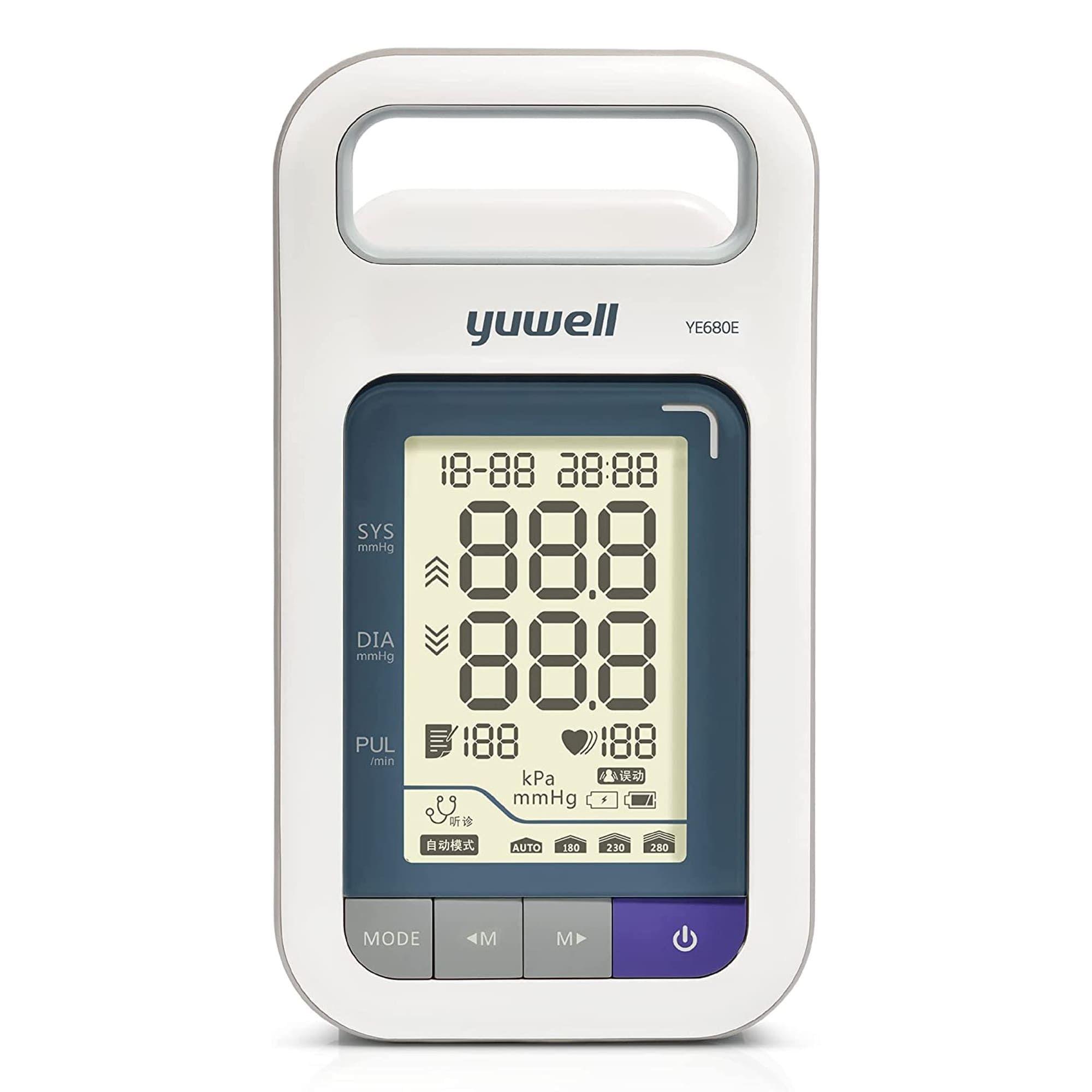 Toma Presión Digital de Brazo Yuwell YE680E Dual + Soporte Fijo de Pared-3