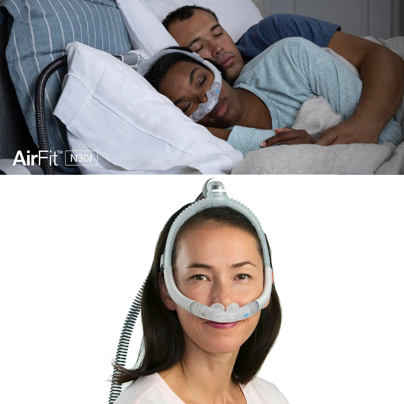 Máscara Cpap Nasal Pillows AirFit P30i Resmed 3 Tallas-3