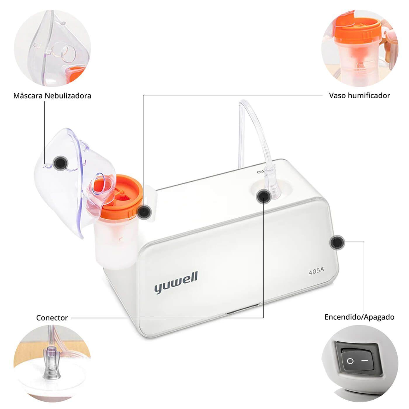 Nebulizador Portátil Adulto y Pediátrico 405A Yuwell-2