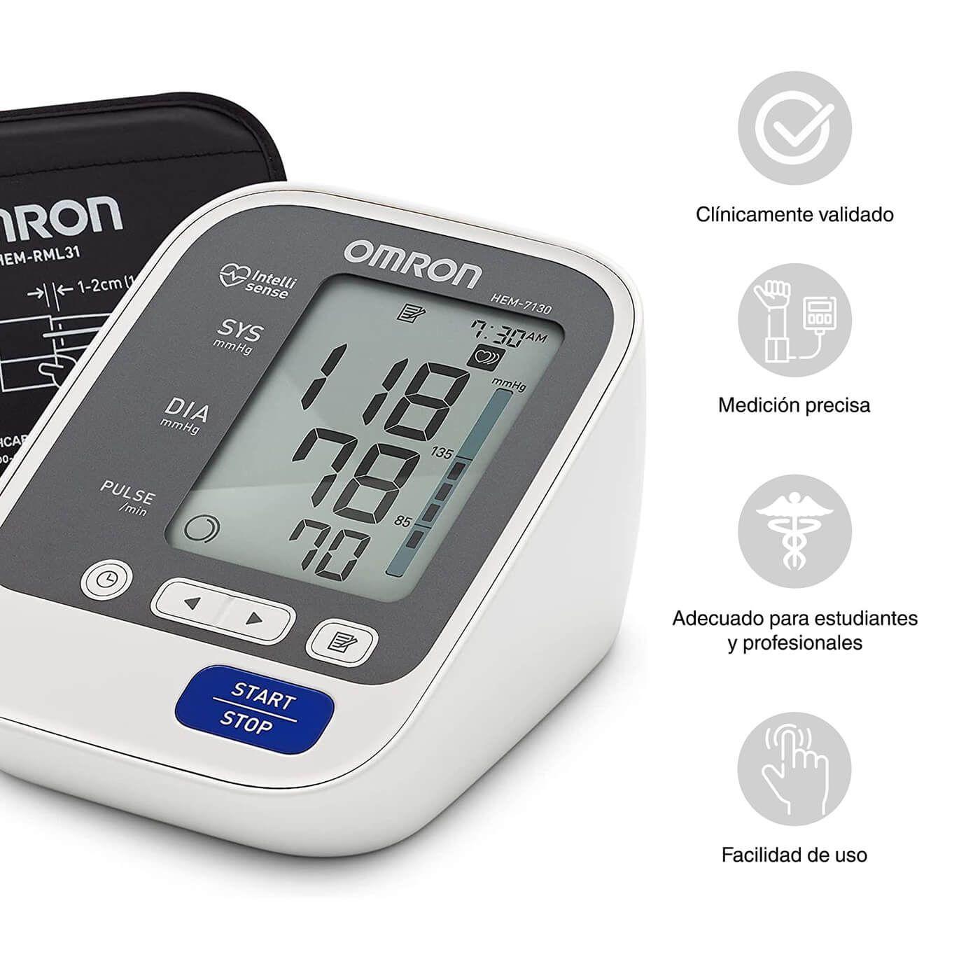 Toma Presión Tensiómetro Digital Brazo 60 Memorias Omron 7130-3