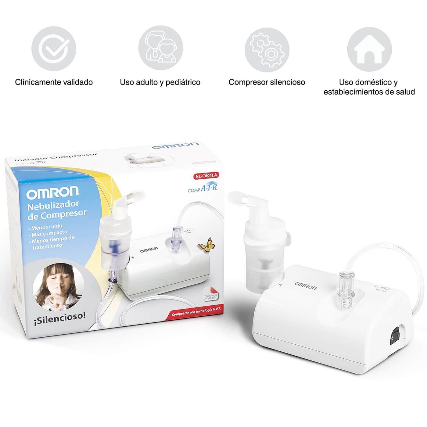 Nebulizador Omron NEC801SA Adulto y Pediátrico-1