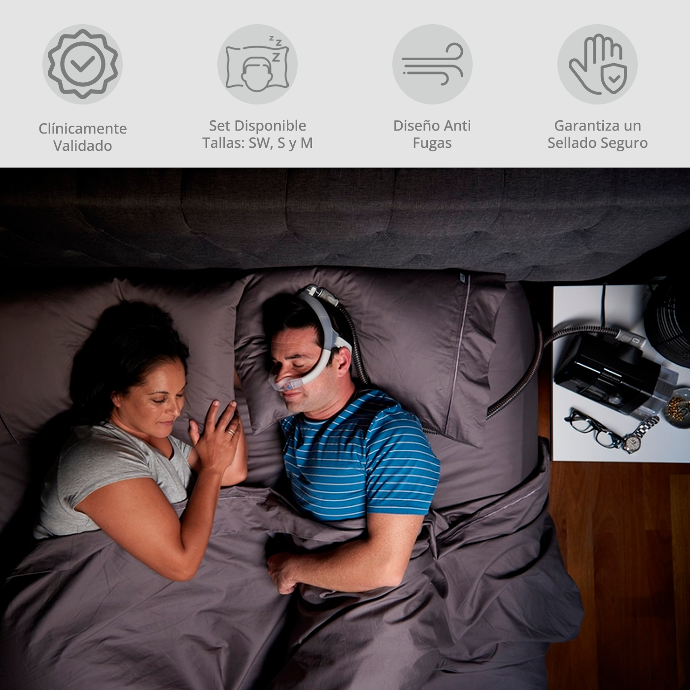 Máscara Cpap Nasal AirFit N30i Resmed 3 Tallas-2