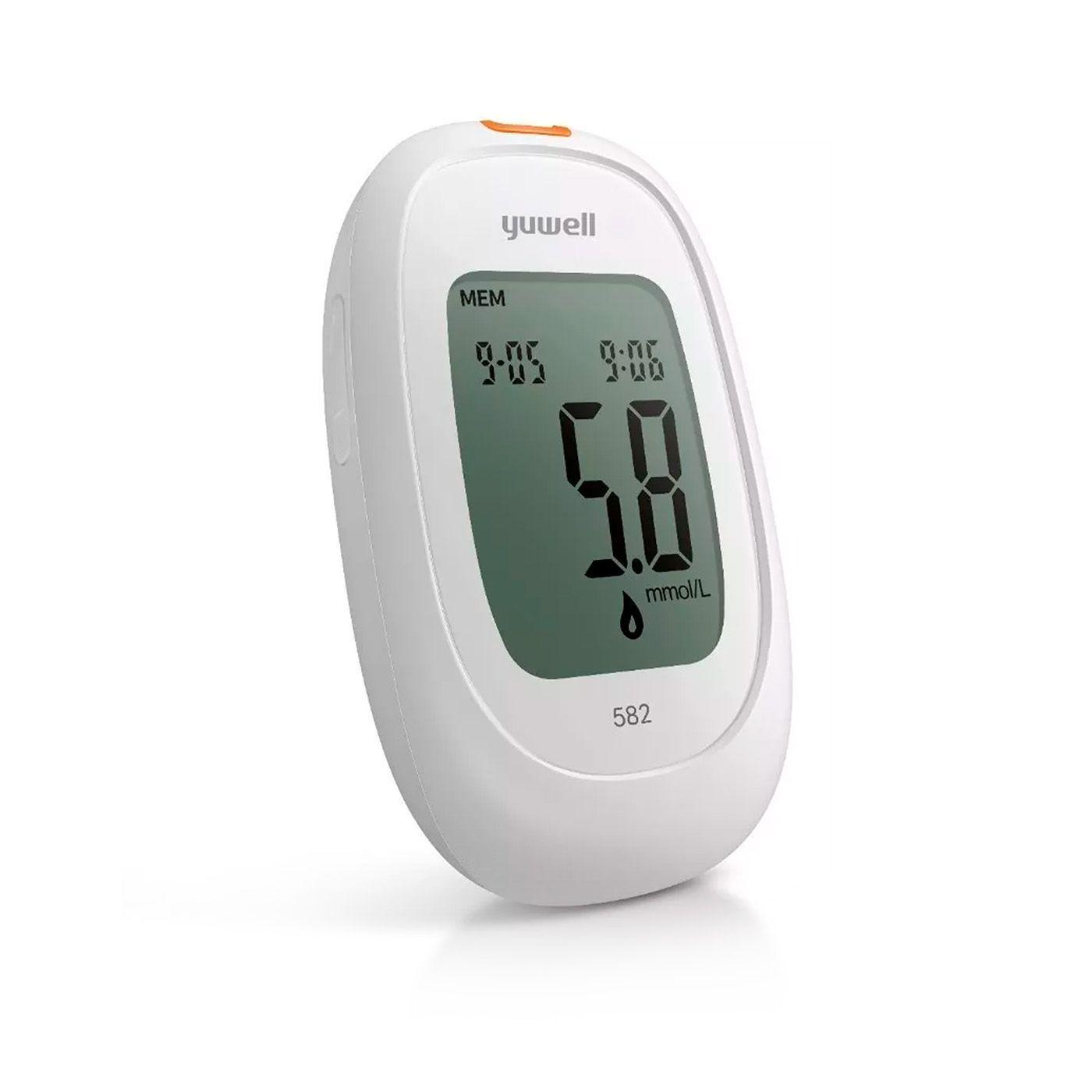 Toma Presión Digital de Brazo Yuwell YE660B + Glucómetro Yuwell 582-4