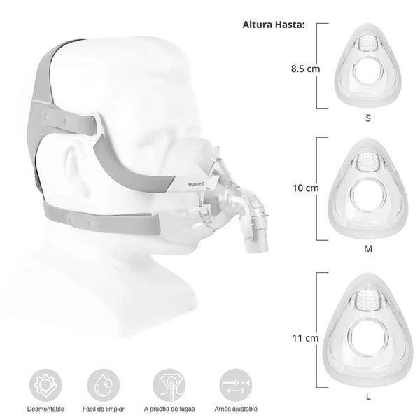 Máscara Oronasal Yuwell Yf-02 Talla M-3