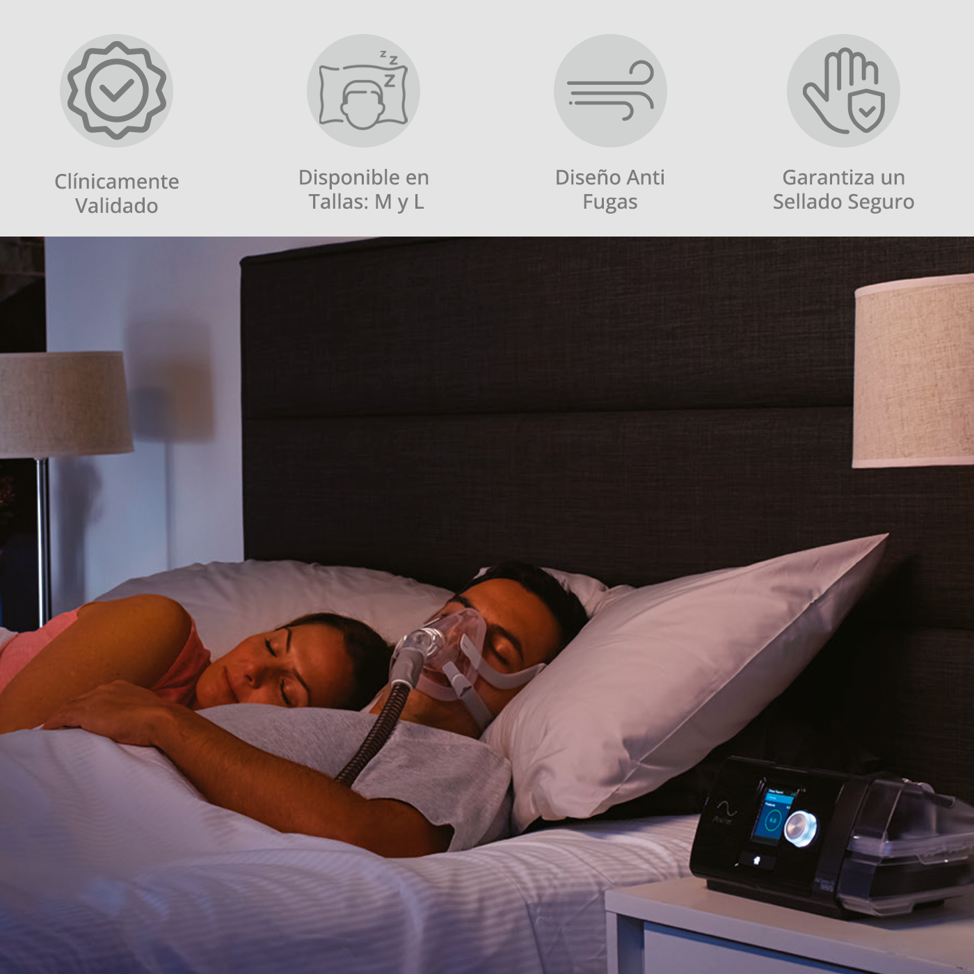 Máscara Cpap Oronasal AirFit F20 Resmed-3