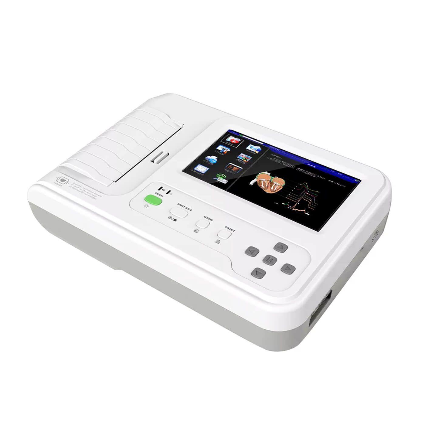 Electrocardiógrafo Táctil 6 Canales ECG 600g-1