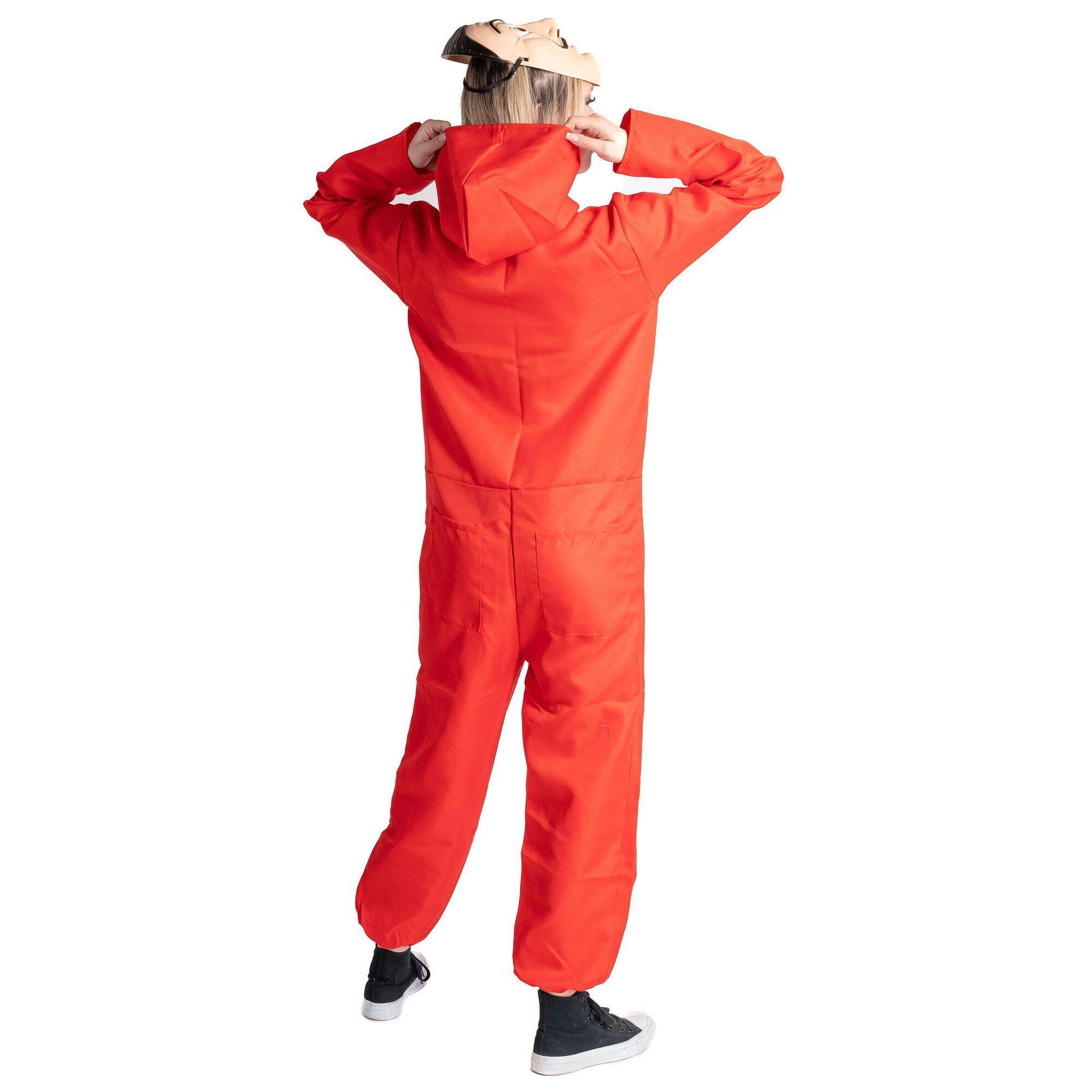 La Casa De Papel Disfraz Con Mascara Halloween Adulto Y Niños-7