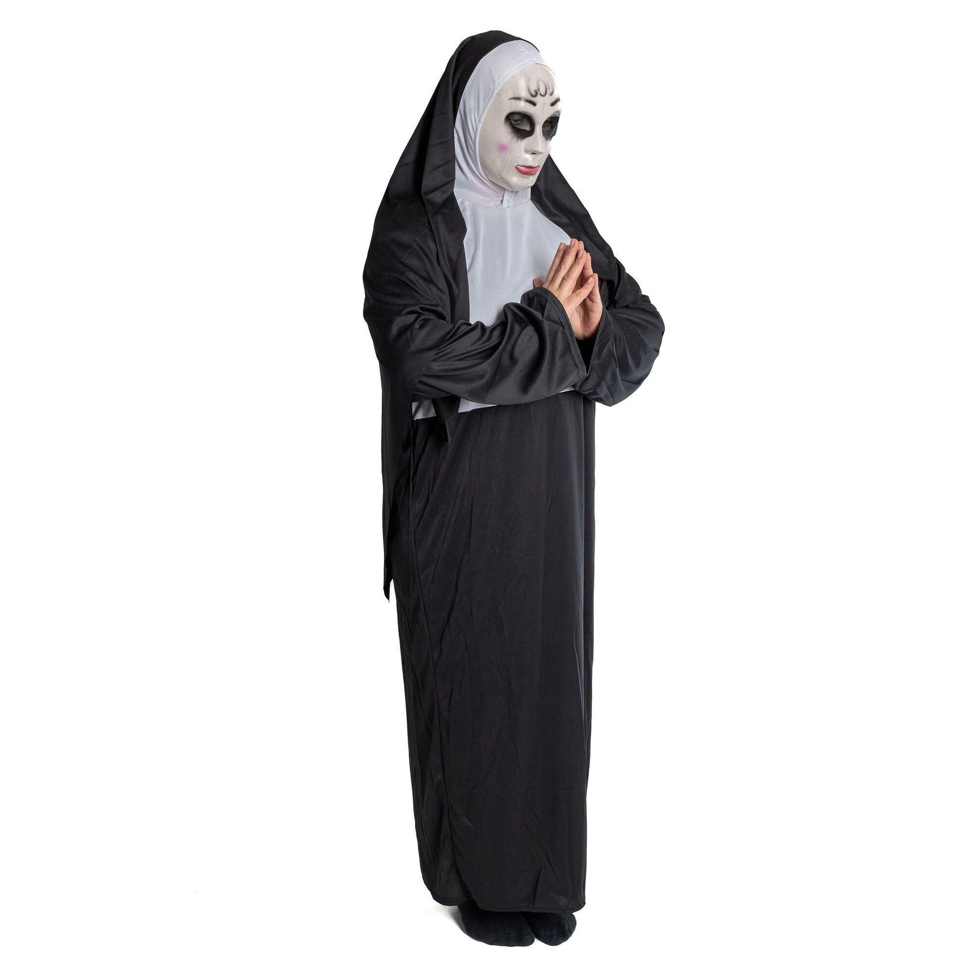 Disfraz Halloween La Monja Maldita Mujer Adultos + Mascara-1