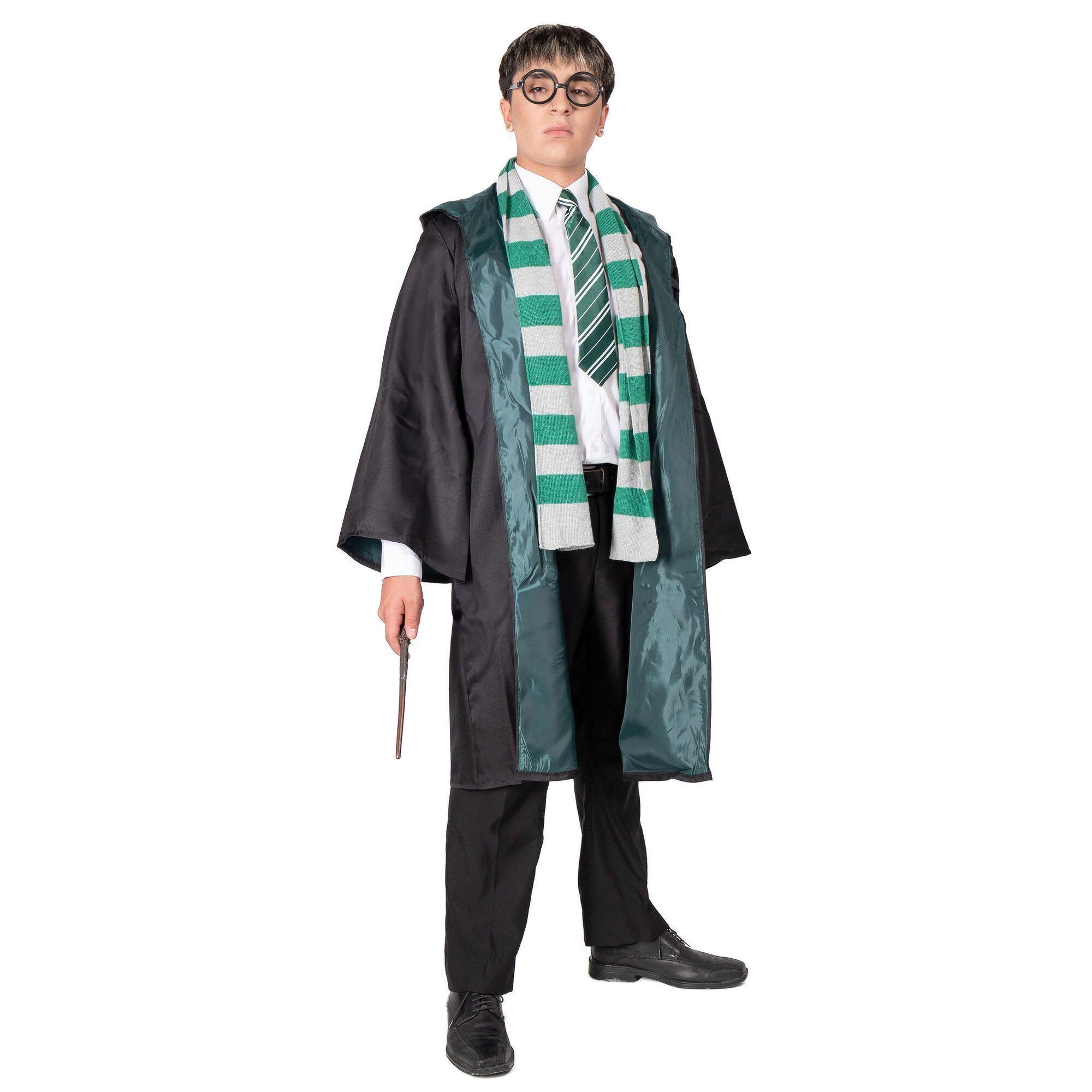 Disfraz Mago Incluye Varita Magica Corbata Capa Bufanda Y Lentes-0