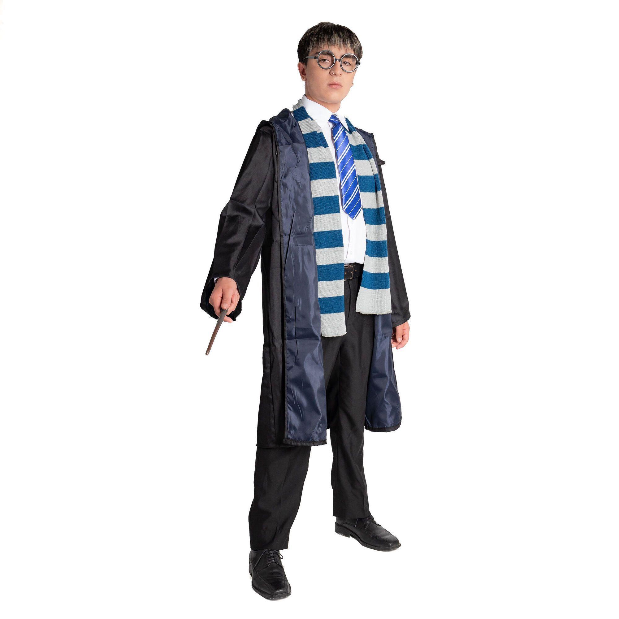 Disfraz Mago Incluye Varita Magica Corbata Capa Bufanda Y Lentes-0