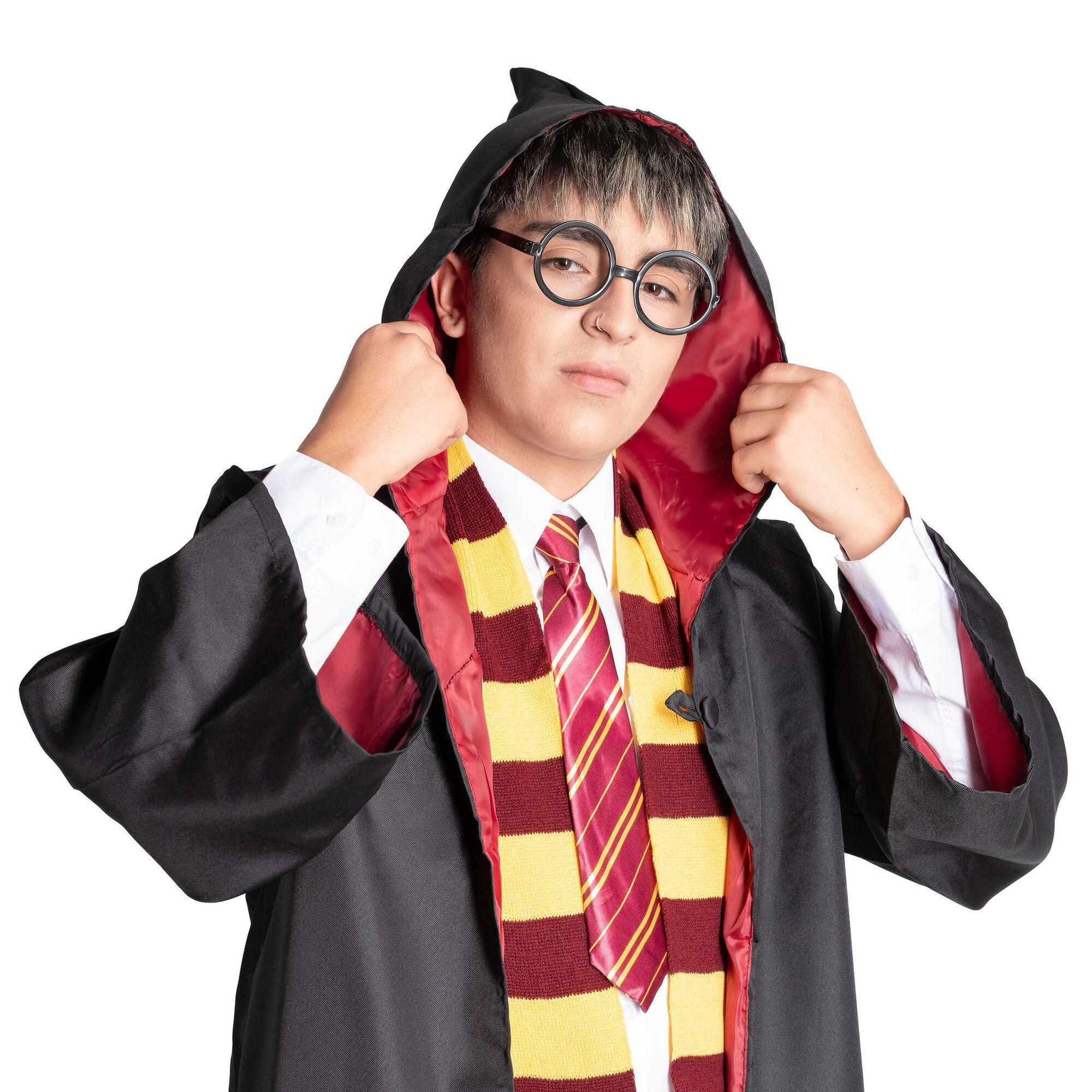 Disfraz Mago Incluye Varita Magica Corbata Capa Bufanda Y Lentes-2