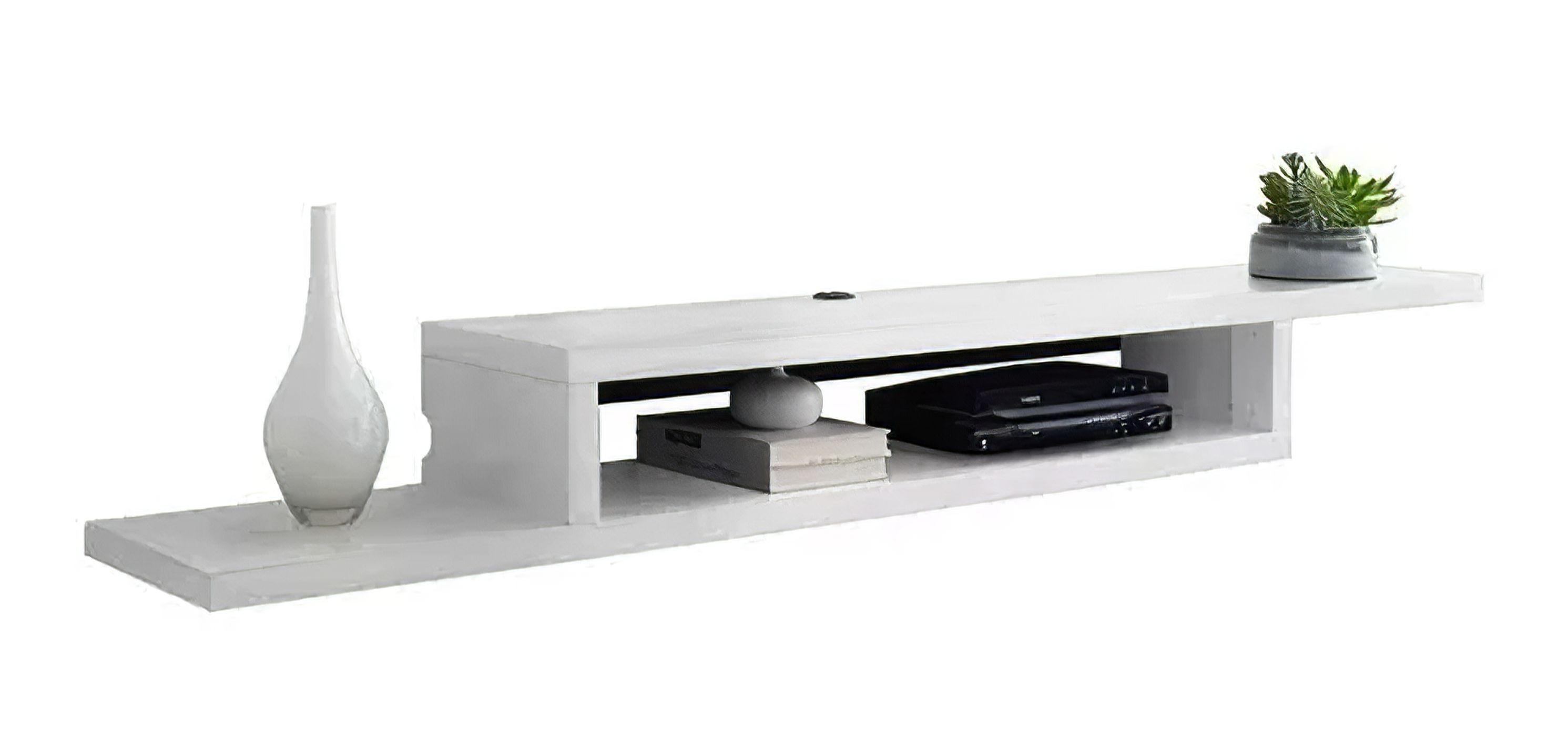 Mueble Rack Flotante para TV hasta 55 color Blanco-2