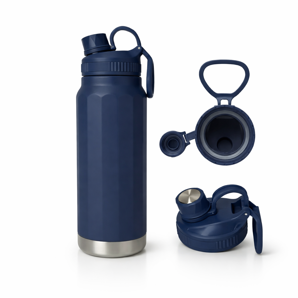 Botella Termica azul Acero Inox 800ml-0