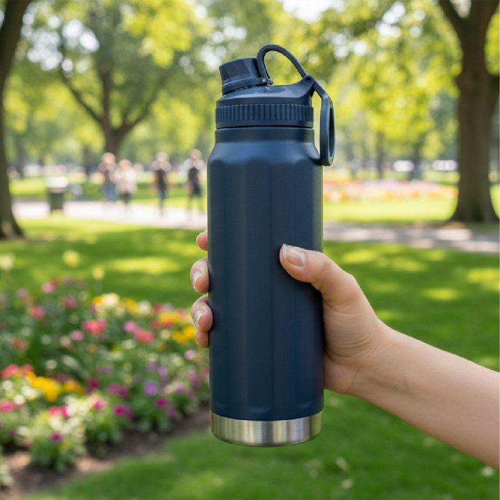 Botella Termica azul Acero Inox 800ml-1