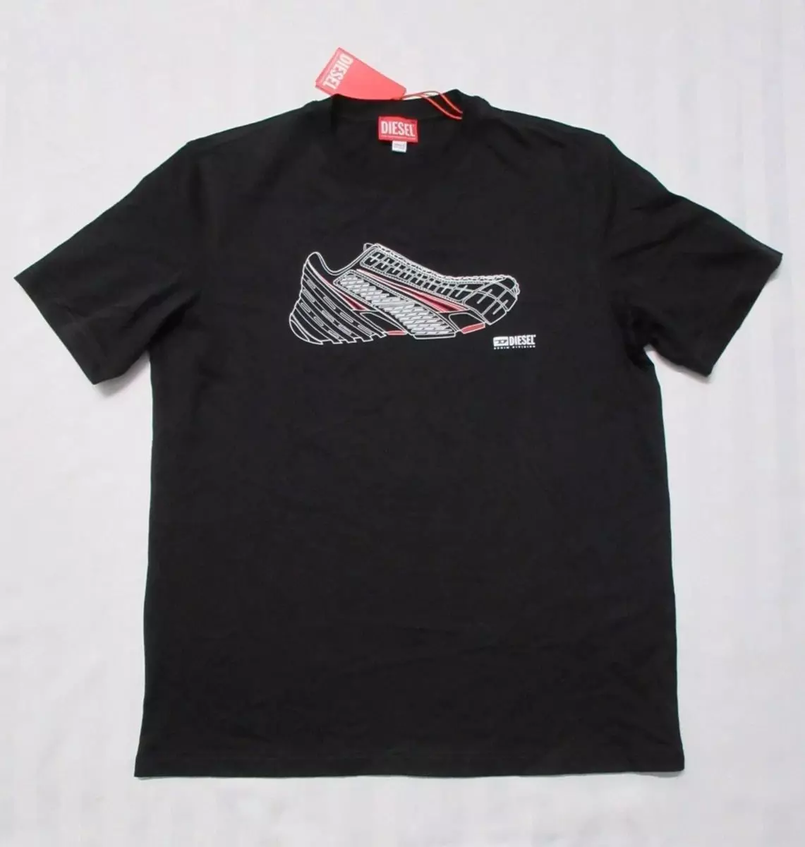 Polera Diesel T just Shoe Hombre Negra Talla M-4