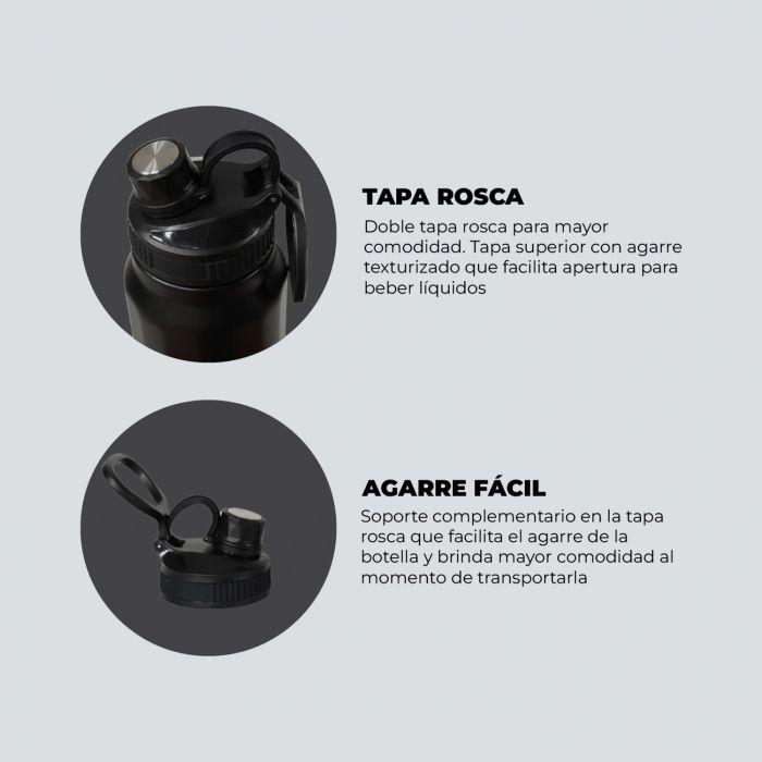 Botella Termica rosada Acero Inox 800ml-2