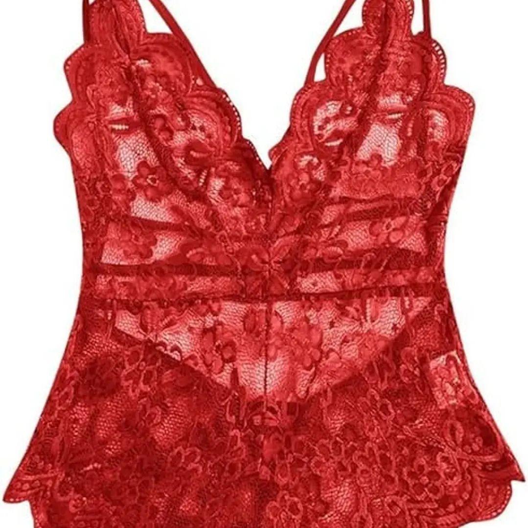 Body Encaje Rojo Talla XS Elegancia y Sensualidad-1