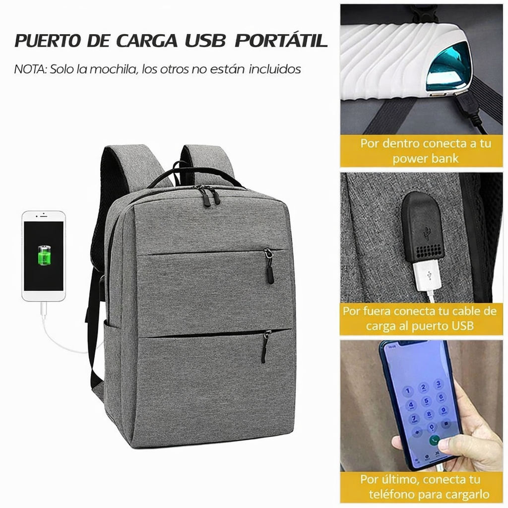 Set Mochila Banano Estuche SAJA BOYS ENTRADA USB-3