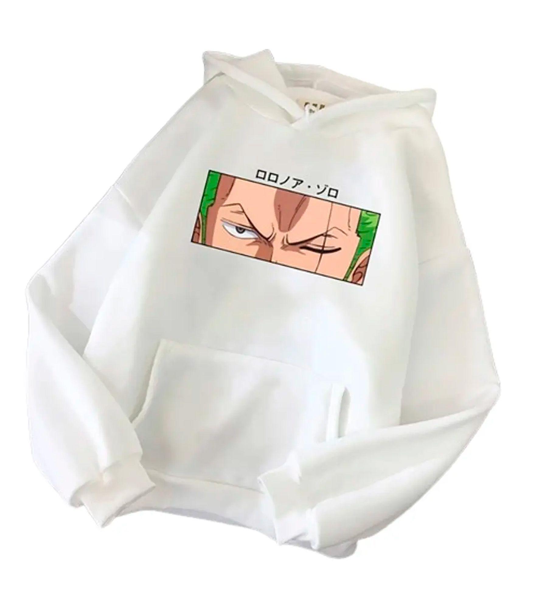 Poleron Roronoa Zoro One Piece blanco-1