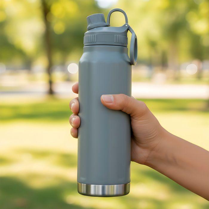 Botella Termica gris Acero Inox 800ml-3