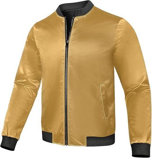 Bomber Dorada Ecocuero talla S-2