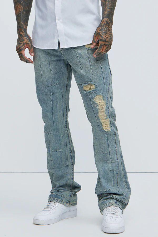 Jeans Fashion Nova Jones Distressed Vintage Slim Light Blue-0