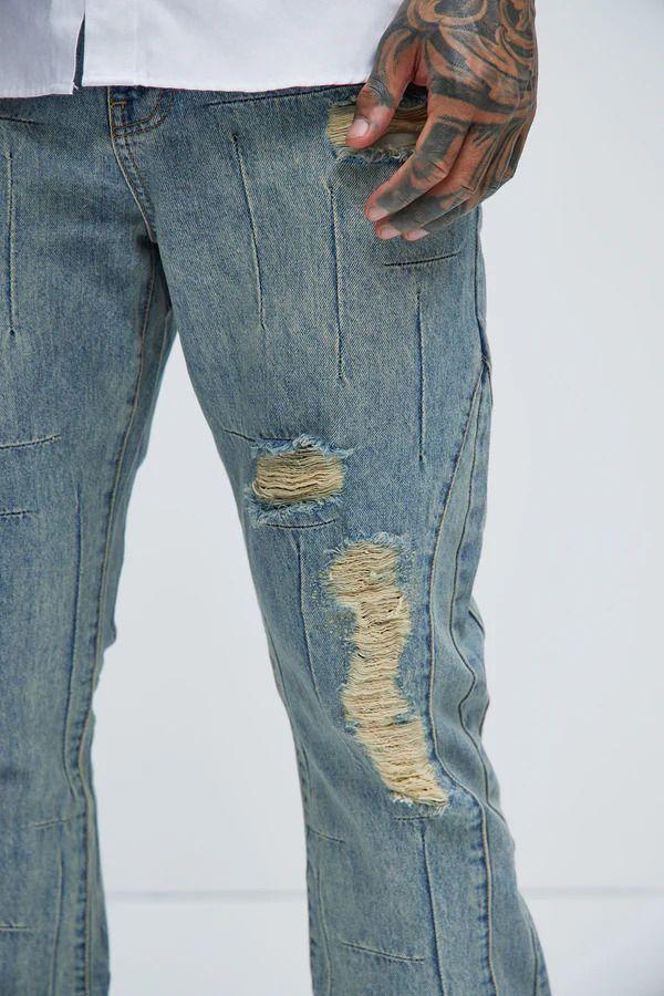 Jeans Fashion Nova Jones Distressed Vintage Slim Light Blue-2