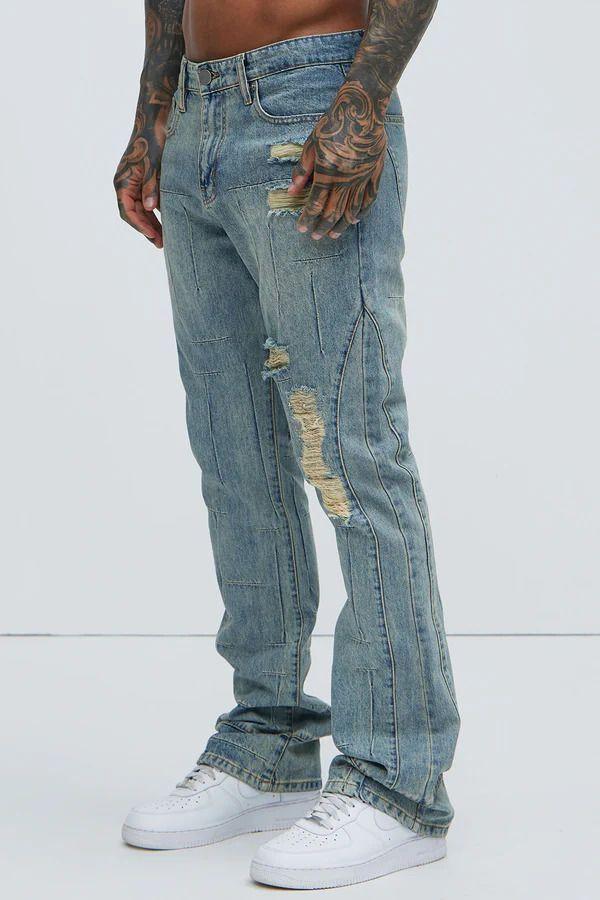 Jeans Fashion Nova Jones Distressed Vintage Slim Light Blue-3