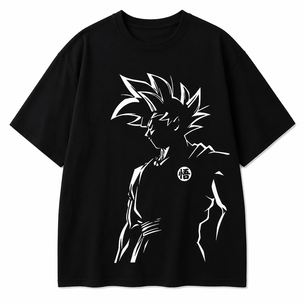 Polera Negra goku Dise o Anime Estilo Urbano Unisex-1