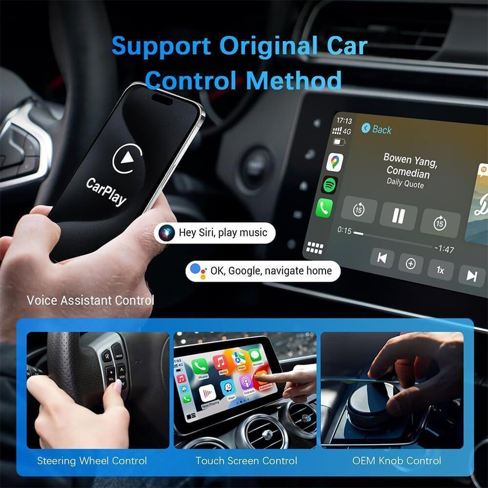 Mini Adaptador Para Car play android Auto Inalambrico Negro-7