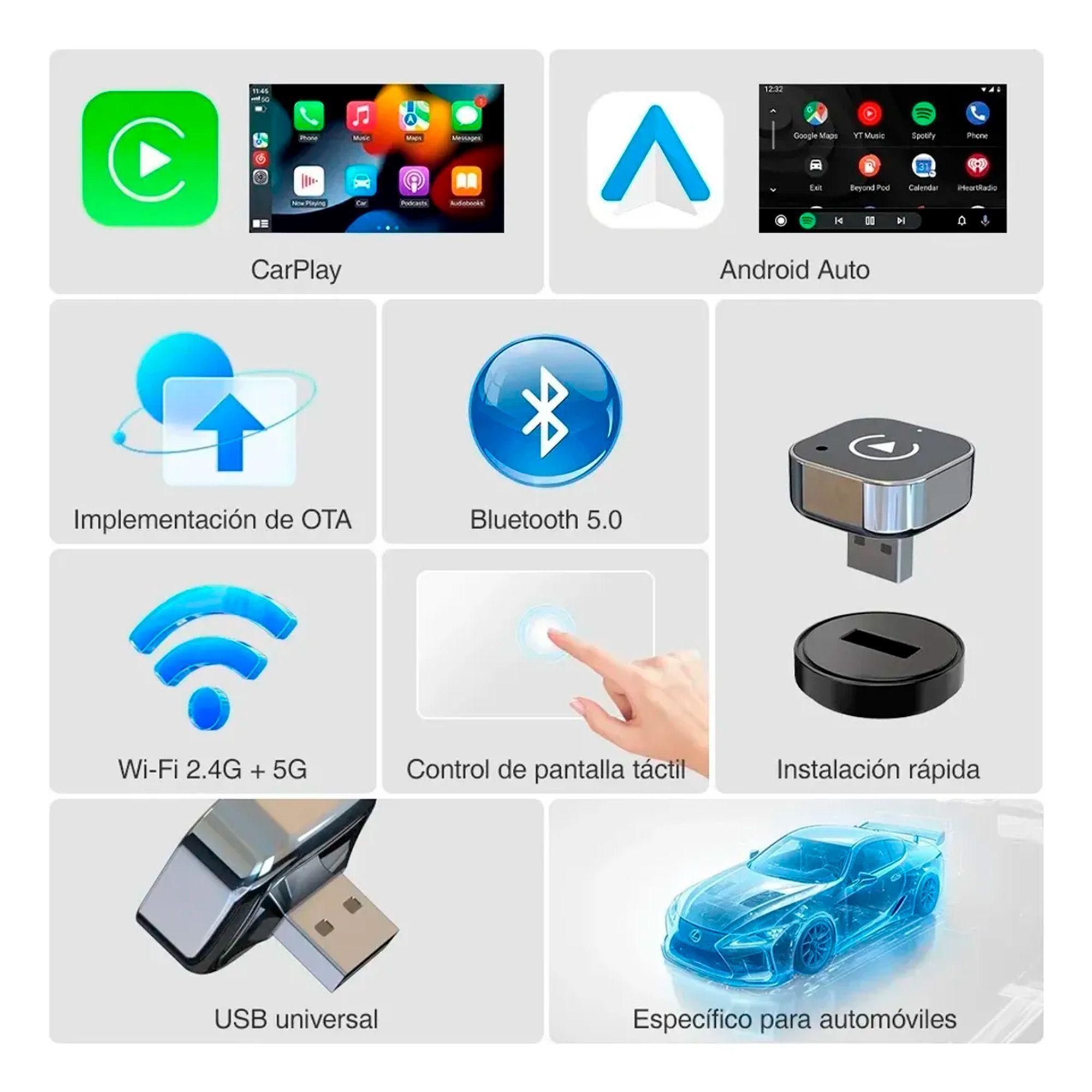 Car play android Conexion WiFi Y Bluetooth Plug Y Play-4