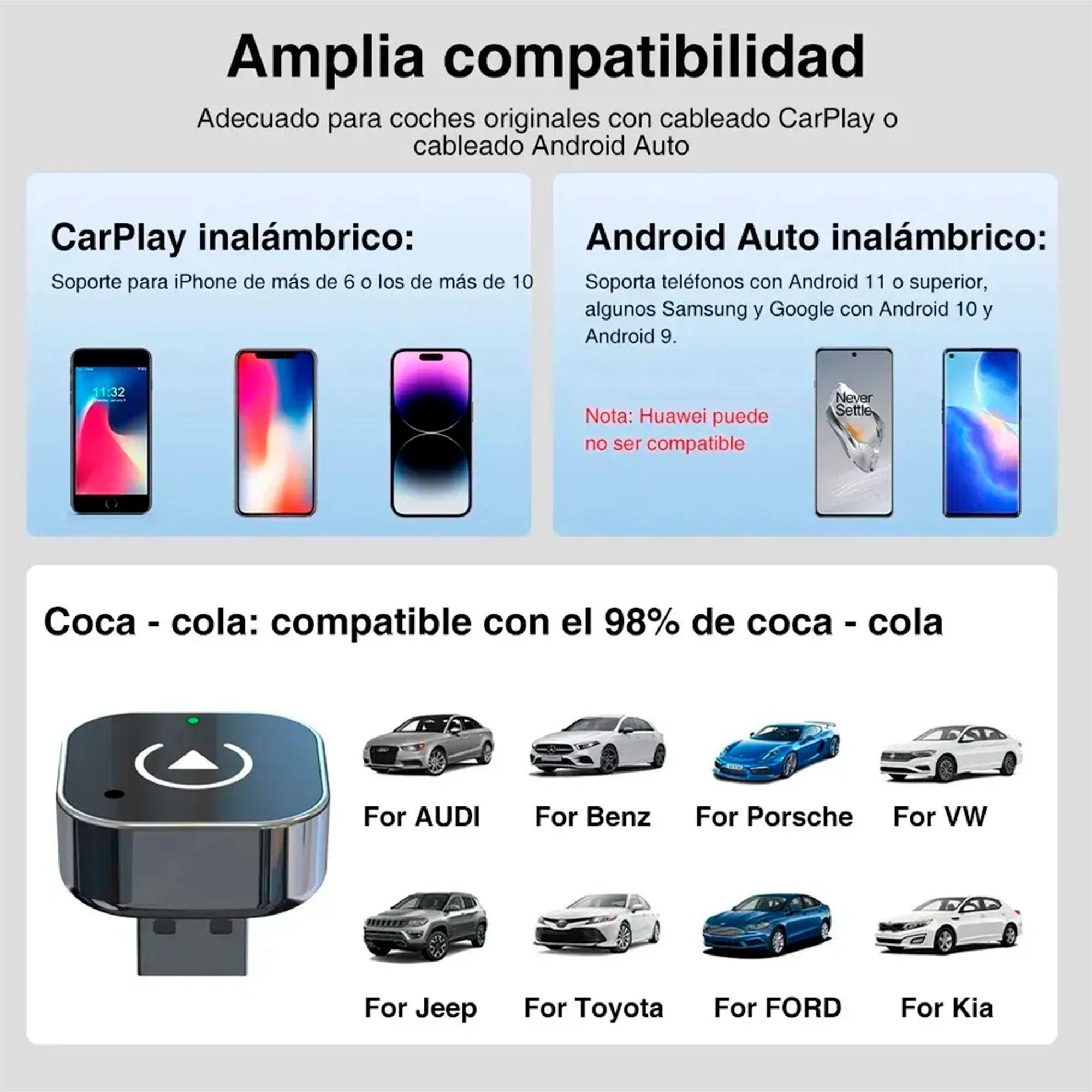 Car play android Conexion WiFi Y Bluetooth Plug Y Play-6