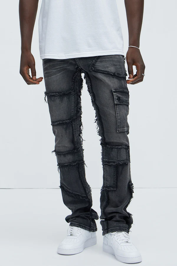 Jeans Pull Up To The Scene Skinny Flare Black Wash-0