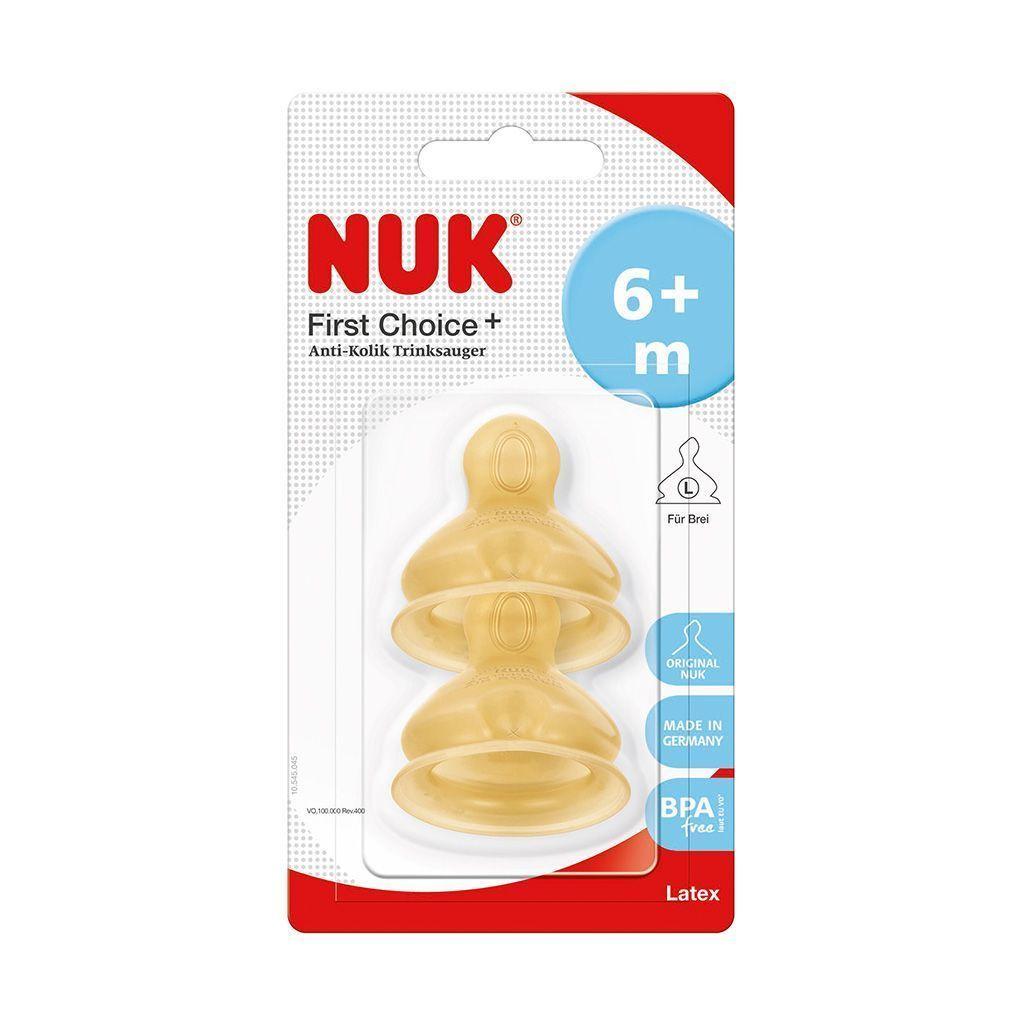 Tetina de látex etapa 2 (6-18m) talla L First Choice+ Nuk-0