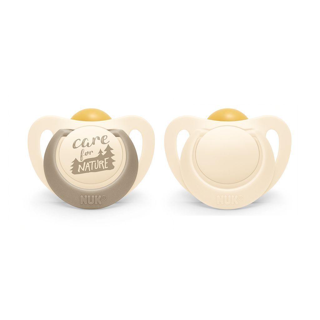 Chupetes NUK for Nature látex Etapa 1 Beige-0