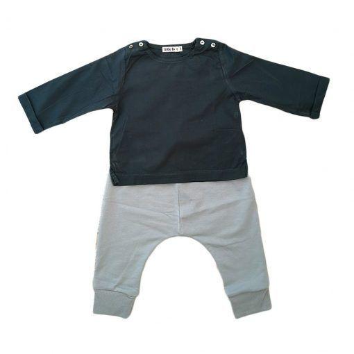 Set blusa y pantalón gris-0