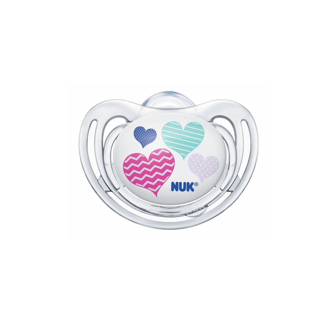 Chupete silicona etapa 2 (6-18m) Freestyle Nuk Corazones-0