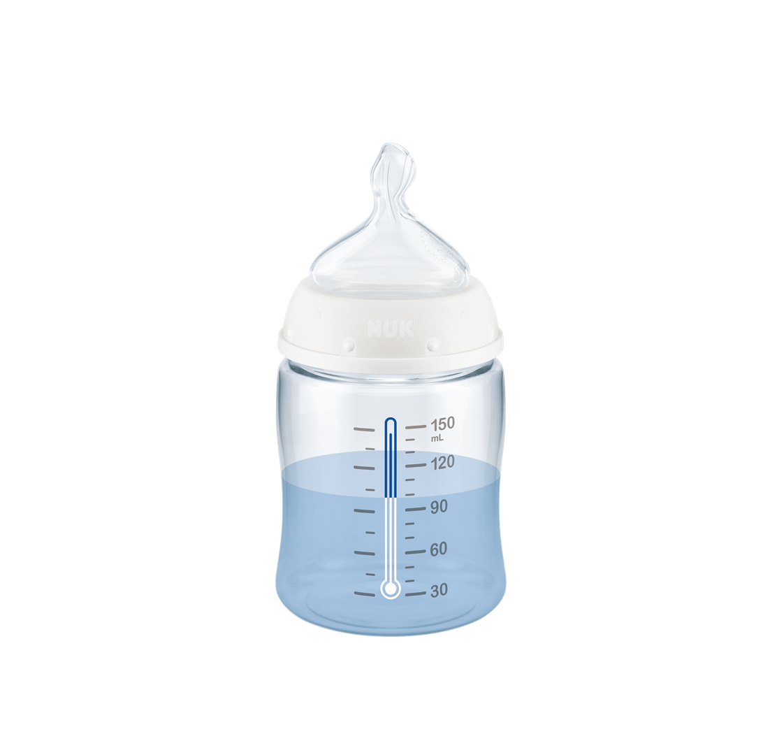 Mamadera First Choice 150 ml con control de temperatura  azul-2