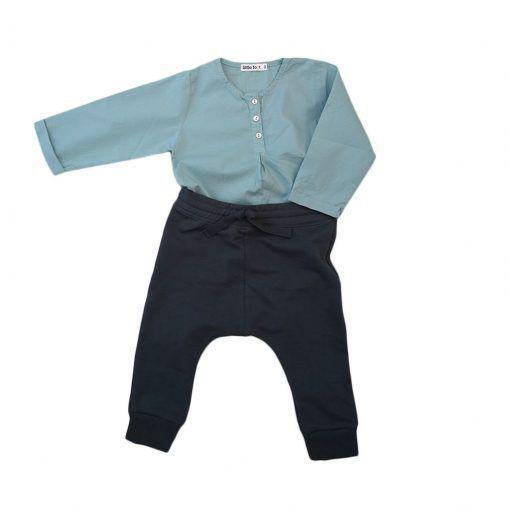 Set blusa celeste y pantalón azul-2